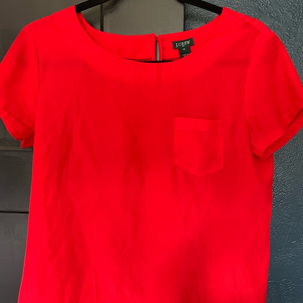 Jcrew cherry red top